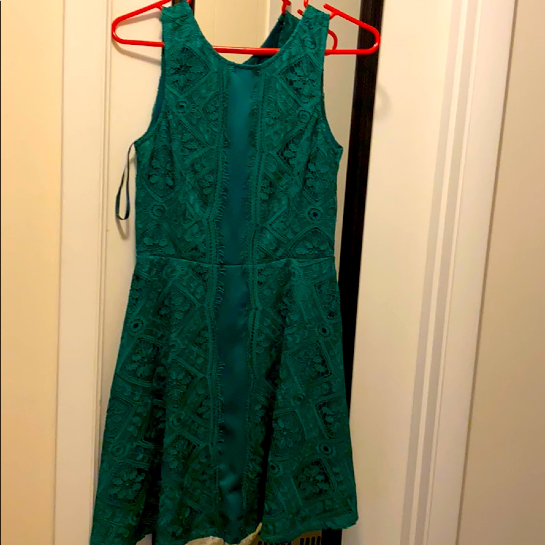 Green Short Sleeveless Dress